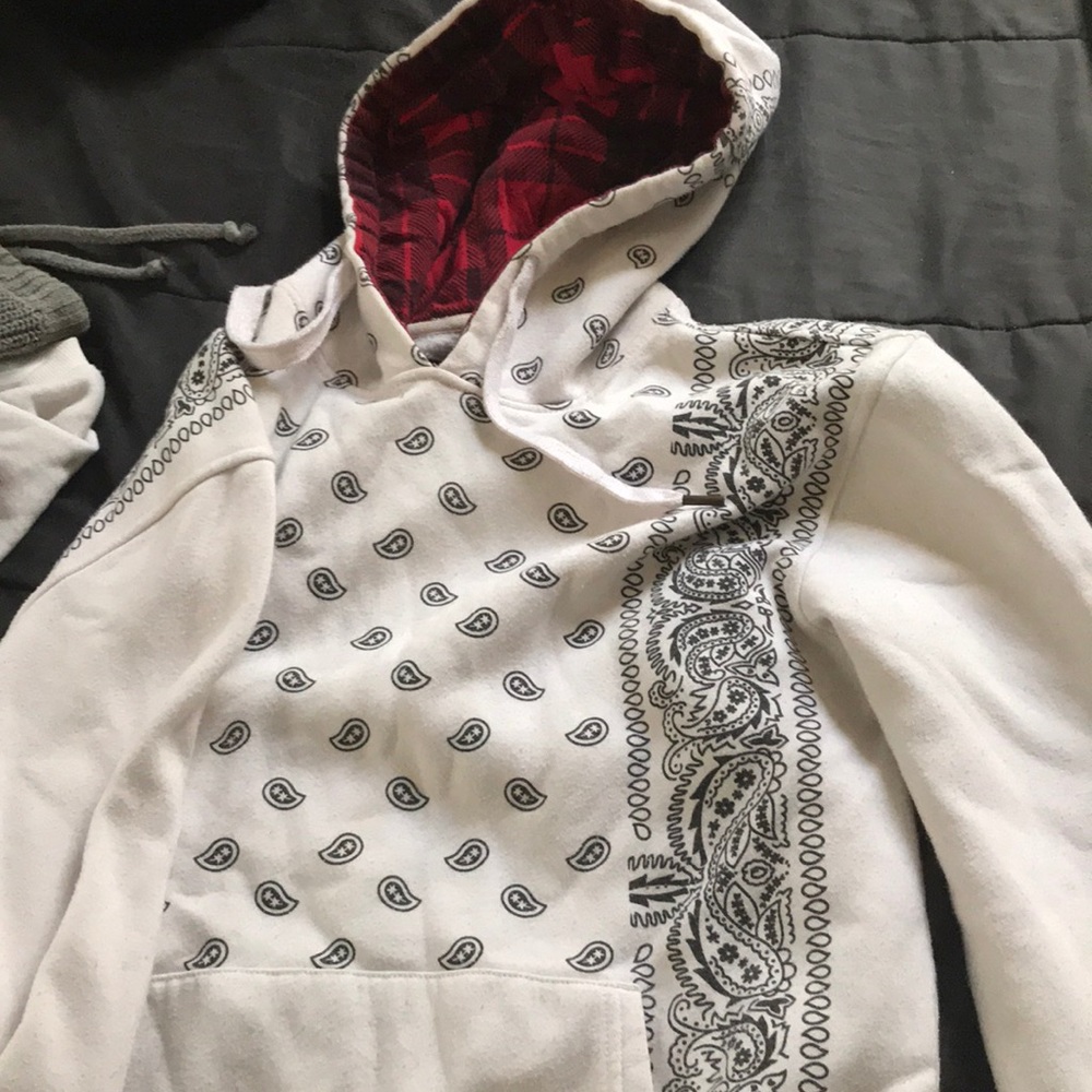 White Bandana Hoodie